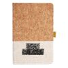 Cork And Heathered Fabric Hardcover Journal 5.5" X 8.25" Thumbnail