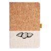 Cork And Heathered Fabric Hardcover Journal 5.5" X 8.25" Thumbnail