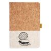 Cork And Heathered Fabric Hardcover Journal 5.5" X 8.25" Thumbnail
