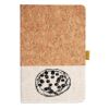 Cork And Heathered Fabric Hardcover Journal 5.5" X 8.25" Thumbnail