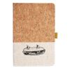 Cork And Heathered Fabric Hardcover Journal 5.5" X 8.25" Thumbnail