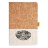 Cork And Heathered Fabric Hardcover Journal 5.5" X 8.25" Thumbnail
