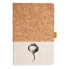 Cork And Heathered Fabric Hardcover Journal 5.5" X 8.25" Thumbnail