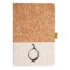 Cork And Heathered Fabric Hardcover Journal 5.5" X 8.25" Thumbnail