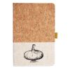 Cork And Heathered Fabric Hardcover Journal 5.5" X 8.25" Thumbnail