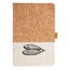 Cork And Heathered Fabric Hardcover Journal 5.5" X 8.25" Thumbnail