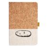 Cork And Heathered Fabric Hardcover Journal 5.5" X 8.25" Thumbnail