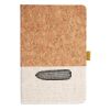 Cork And Heathered Fabric Hardcover Journal 5.5" X 8.25" Thumbnail