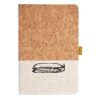Cork And Heathered Fabric Hardcover Journal 5.5" X 8.25" Thumbnail