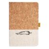 Cork And Heathered Fabric Hardcover Journal 5.5" X 8.25" Thumbnail