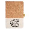 Cork And Heathered Fabric Hardcover Journal 5.5" X 8.25" Thumbnail