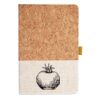 Cork And Heathered Fabric Hardcover Journal 5.5" X 8.25" Thumbnail