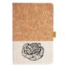 Cork And Heathered Fabric Hardcover Journal 5.5" X 8.25" Thumbnail