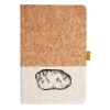 Cork And Heathered Fabric Hardcover Journal 5.5" X 8.25" Thumbnail