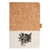 Cork And Heathered Fabric Hardcover Journal 5.5" X 8.25" Thumbnail