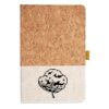 Cork And Heathered Fabric Hardcover Journal 5.5" X 8.25" Thumbnail