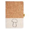 Cork And Heathered Fabric Hardcover Journal 5.5" X 8.25" Thumbnail