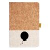 Cork And Heathered Fabric Hardcover Journal 5.5" X 8.25" Thumbnail