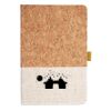 Cork And Heathered Fabric Hardcover Journal 5.5" X 8.25" Thumbnail
