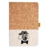 Cork And Heathered Fabric Hardcover Journal 5.5" X 8.25" Thumbnail