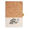 Cork And Heathered Fabric Hardcover Journal 5.5" X 8.25" Thumbnail