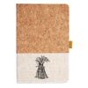 Cork And Heathered Fabric Hardcover Journal 5.5" X 8.25" Thumbnail