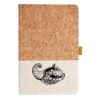 Cork And Heathered Fabric Hardcover Journal 5.5" X 8.25" Thumbnail