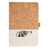 Cork And Heathered Fabric Hardcover Journal 5.5" X 8.25" Thumbnail