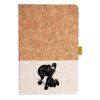 Cork And Heathered Fabric Hardcover Journal 5.5" X 8.25" Thumbnail