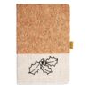 Cork And Heathered Fabric Hardcover Journal 5.5" X 8.25" Thumbnail
