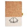 Cork And Heathered Fabric Hardcover Journal 5.5" X 8.25" Thumbnail