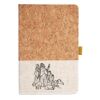 Cork And Heathered Fabric Hardcover Journal 5.5" X 8.25" Thumbnail