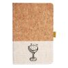 Cork And Heathered Fabric Hardcover Journal 5.5" X 8.25" Thumbnail