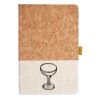 Cork And Heathered Fabric Hardcover Journal 5.5" X 8.25" Thumbnail