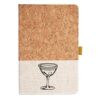 Cork And Heathered Fabric Hardcover Journal 5.5" X 8.25" Thumbnail