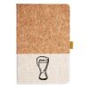 Cork And Heathered Fabric Hardcover Journal 5.5" X 8.25" Thumbnail