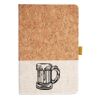 Cork And Heathered Fabric Hardcover Journal 5.5" X 8.25" Thumbnail