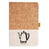 Cork And Heathered Fabric Hardcover Journal 5.5" X 8.25" Thumbnail