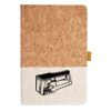 Cork And Heathered Fabric Hardcover Journal 5.5" X 8.25" Thumbnail