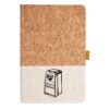 Cork And Heathered Fabric Hardcover Journal 5.5" X 8.25" Thumbnail