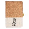 Cork And Heathered Fabric Hardcover Journal 5.5" X 8.25" Thumbnail