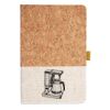 Cork And Heathered Fabric Hardcover Journal 5.5" X 8.25" Thumbnail