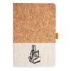 Cork And Heathered Fabric Hardcover Journal 5.5" X 8.25" Thumbnail