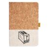 Cork And Heathered Fabric Hardcover Journal 5.5" X 8.25" Thumbnail