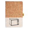 Cork And Heathered Fabric Hardcover Journal 5.5" X 8.25" Thumbnail