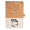 Cork And Heathered Fabric Hardcover Journal 5.5" X 8.25" Thumbnail