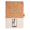 Cork And Heathered Fabric Hardcover Journal 5.5" X 8.25" Thumbnail