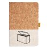 Cork And Heathered Fabric Hardcover Journal 5.5" X 8.25" Thumbnail