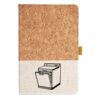 Cork And Heathered Fabric Hardcover Journal 5.5" X 8.25" Thumbnail