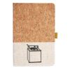 Cork And Heathered Fabric Hardcover Journal 5.5" X 8.25" Thumbnail